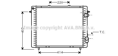 AVA QUALITY COOLING Радиатор, охлаждение двигателя RT2159